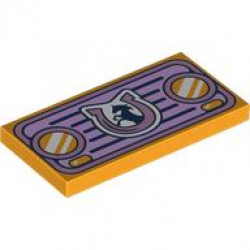 FLAT TILE 2X4, NO. 319: {огнено жълто-оранжев}