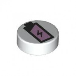 FLAT TILE 1X1, ROUND, NO. 272: {бял}