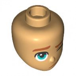 MINI DOLL, HEAD, NO. 437: {умерен тан}