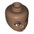 MINI DOLL, HEAD, NO. 446: {умерено кафяв}