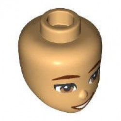 MINI DOLL, HEAD, NO. 447: {умерен тан}