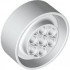DESIGN ELEMENT 5X5X2, W/ 4.85 HOLE: {бял}