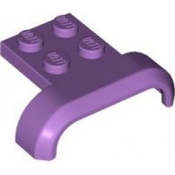 Vehicle, Mudguard 4 x 3 x 1 with Arch Curved: {умерено лавандулов}