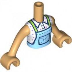 TORSO, GIRL, W/ ARM, NO. 538: {умерен тан}