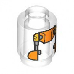 ROUND BRICK 1X1, NO. 42: {прозрачен}
