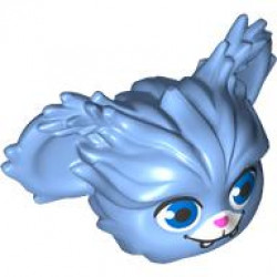 MINI CREATURE HEAD, NO. 206: {умерено син}