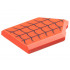 Tile, Modified 2 x 3 Pentagonal with Black Curved Lines / Spider Web Pattern: {ярко червен}