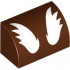 BRICK 1X2, OUTSIDE HALF BOW, NO. 40: {червеникаво-кафяв}
