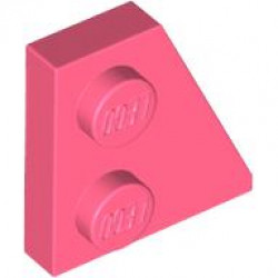 RIGHT PLATE 2x2 27DEG: {пъстро коралов}