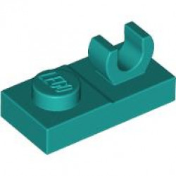 PLATE 1X2 W. VERTICAL GRIP: {ярко синьо-зелен}