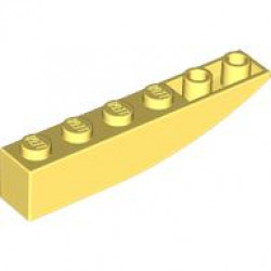 BRICK 1X6 W/BOW, REV.: {студено жълт}