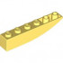 BRICK 1X6 W/BOW, REV.: {студено жълт}
