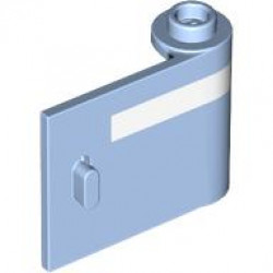 RIGHT DOOR, W/ KNOB HINGE 1X3X2, NO. 2: {светло кралско син}