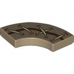 TILE 2X2, W/ BOW, NO. 15: {пясъчно жълт}
