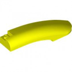 RIGHT SHELL 2X10X2, OUTSIDE BOW, W/ CUT: {пъстро жълт}