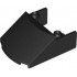 WINDSCREEN 4X5X1, 1/3 W/ STUDS: {черен}