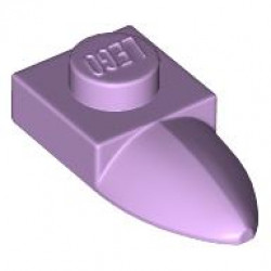 PLATE 1X1 W/TOOTH: {лавандулов}