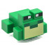 Minecraft Frog with Black and White Eyes, Green Mouth, Bright Light Yellow Vocal Sac Pattern: {ярко зелен}