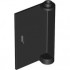LEFT DOOR W/KNOB HINGE 1X3X4: {черен}