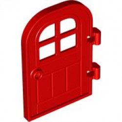 RIGHT DOOR 4X6, W/ BOW, W/ 3.2 SHAFT: {ярко червен}