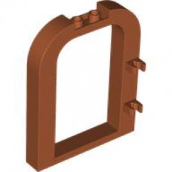 WALL 1X6X6?, W/ ARCH, W/ 3.2 HOLDER: {тъмно оранжев}
