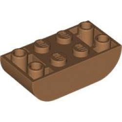 BRICK 2X4, INVERTED, OUTSIDE BOW: {умерен нуга}