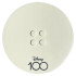 Tile, Round 8 x 8 with 4 Studs in Center with Black 'DISNEY 100' Pattern: {бял}