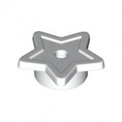 STAR SYMBOL STAR W/TUBE AND HOLE ø1.5: {бял}