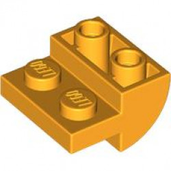 BRICK 2X2X1 INV. BOW, W/ CUT OUT: {огнено жълто-оранжев}
