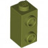 BRICK 1X1X1 2/3, W/ VERT. KNOBS: {маслинено зелен}