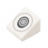 Slope 30 1 x 1 x 2/3 with Joystick Control, Dark Bluish Gray, Black, and Light Bluish Gray Circles Pattern: {бял}