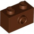 BRICK 1X2 W/ 1 KNOB: {червеникаво-кафяв}