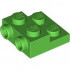 PLATE 2X2X2/3 W/ 2. HOR. KNOB: {ярко зелен}