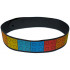 Cloth Camera Strap with 2 Holes and Red, Orange, Yellow, Medium Azure, and Dark Azure 2 x 2 Plates Pattern: {черен}