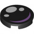 FLAT TILE 2X2, ROUND, NO. 1289: {черен}