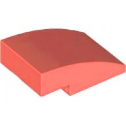 Slope, Curved 3 x 2: {пъстро коралов}