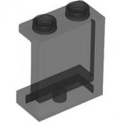 WALL ELEMENT 1X2X2: {прозрачно черен}