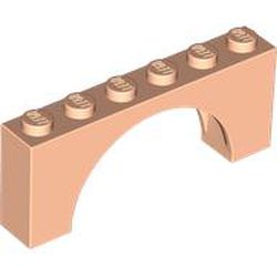 Arch 1 x 6 x 2 - Medium Thick Top without Reinforced Underside: {светло нуга}
