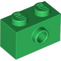 BRICK 1X2 W/ 1 KNOB: {тъмно зелен}