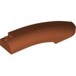 RIGHT SHELL 2X10X2, OUTSIDE BOW, W/ CUT: {тъмно оранжев}