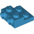 PLATE 2X2X2/3 W/ 2. HOR. KNOB: {тъмно небесносин}
