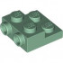 Plate, Modified 2 x 2 x 2/3 with 2 Studs on Side - Hollow Bottom Tube: {пясъчно зелен}