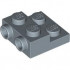 PLATE 2X2X2/3 W/ 2. HOR. KNOB: {пясъчно син}