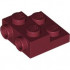 PLATE 2X2X2/3 W/ 2. HOR. KNOB: {нов тъмно червен}