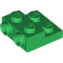 PLATE 2X2X2/3 W/ 2. HOR. KNOB: {тъмно зелен}