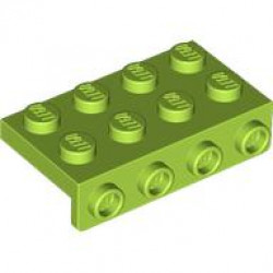 PLATE 2X4, W/ 1.5 PLATE 1X4, DOWNWARDS: {ярко жълто-зелен}