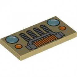 FLAT TILE 2X4, NO. 324: {тухлено жълт}