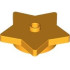 Plate, Round 4 x 4 x 2/3 with Star and Open Stud: {огнено жълто-оранжев}