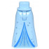 Mini Doll Hips and Skirt Full Length with Blue Trim, Medium Blue Inset, Metallic Light Blue Scrolls and Sparkles Pattern - Thin Hinge: {светло кралско син}