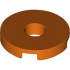 FLAT TILE 2x2 ROUND W. HOLE Ø4.85: {червеникаво-оранжев}